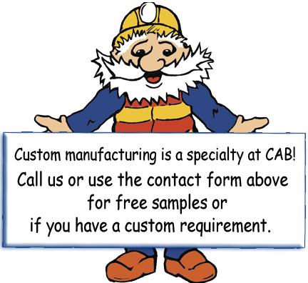 Call or Contact CCABH for free samples or custom manufacturing of any CAB Product