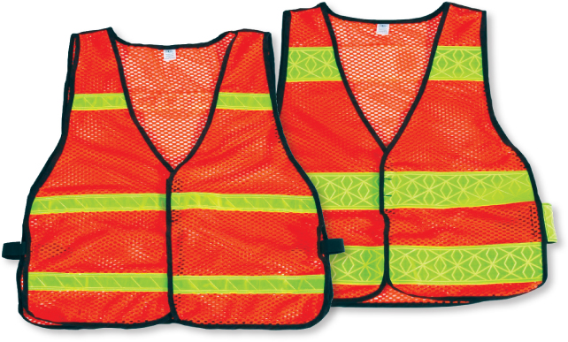 High visibility fluorescent color Nylon 8