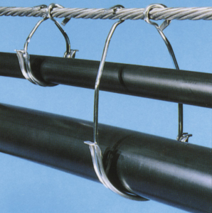 Cables can be run separately by using CAB's standard and long style rings.