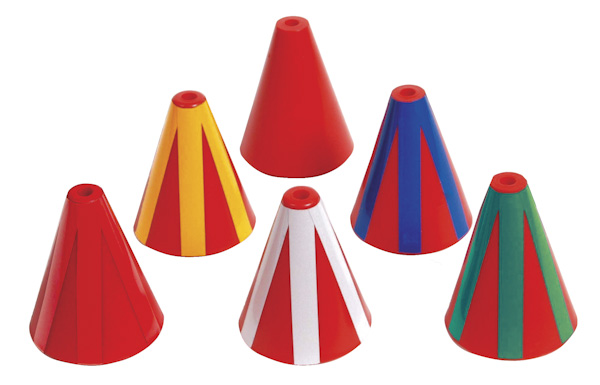 Color Coded Directional Indicator Cones