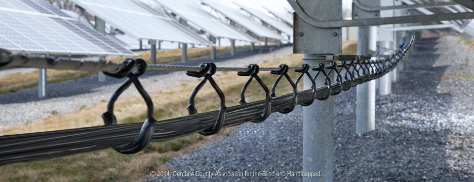 CAB Solar Hangers installed in a solar power plant.