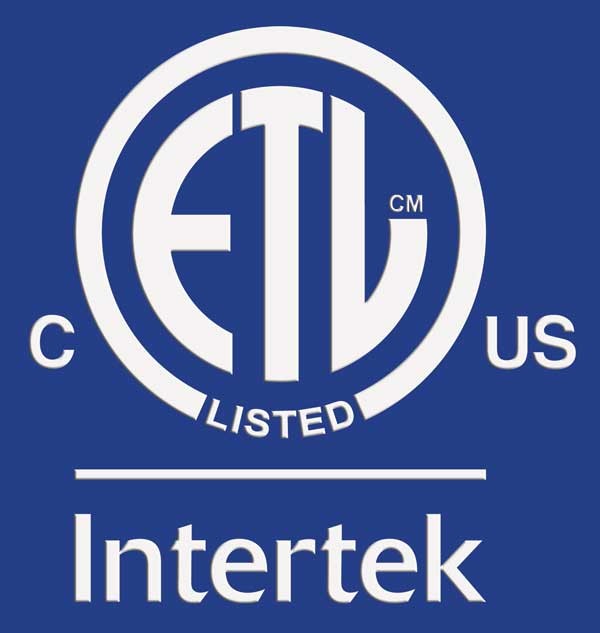 Intertek ETL Listed US and Canada Insignia