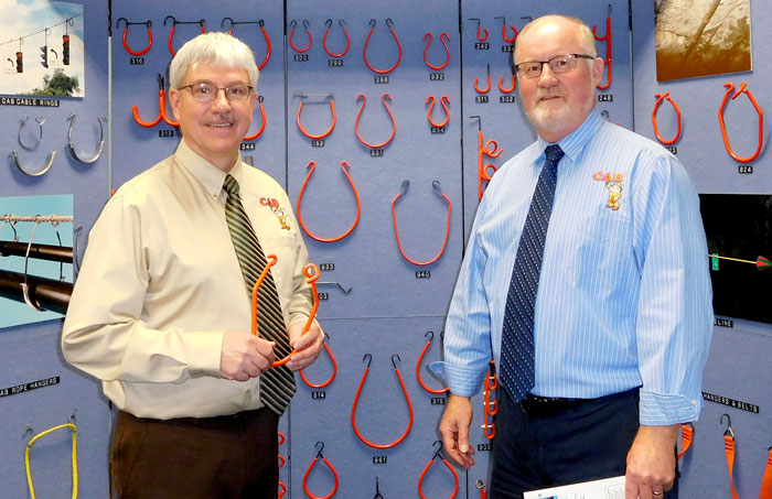 CAB Products Display with Bill Cence, and Frank Hodge, Assistant General Managers