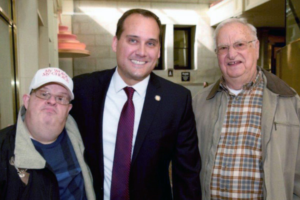 CAB employee and his dad with PA State Senator Wayne Langerholc