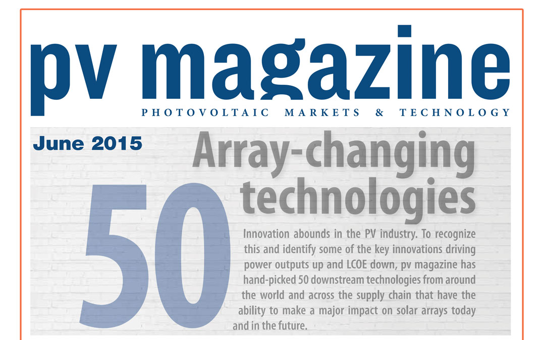 PV Magazine Top 50 Array Changing Technologies