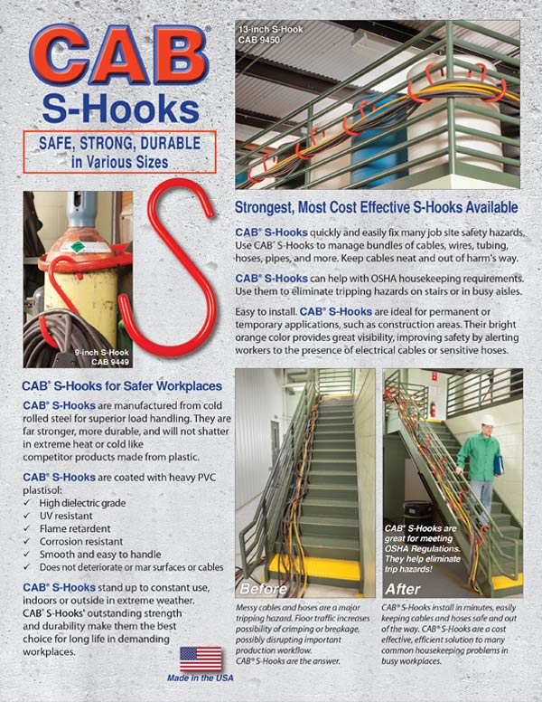 CAB S-Hook Sales Sheet Front - 2024